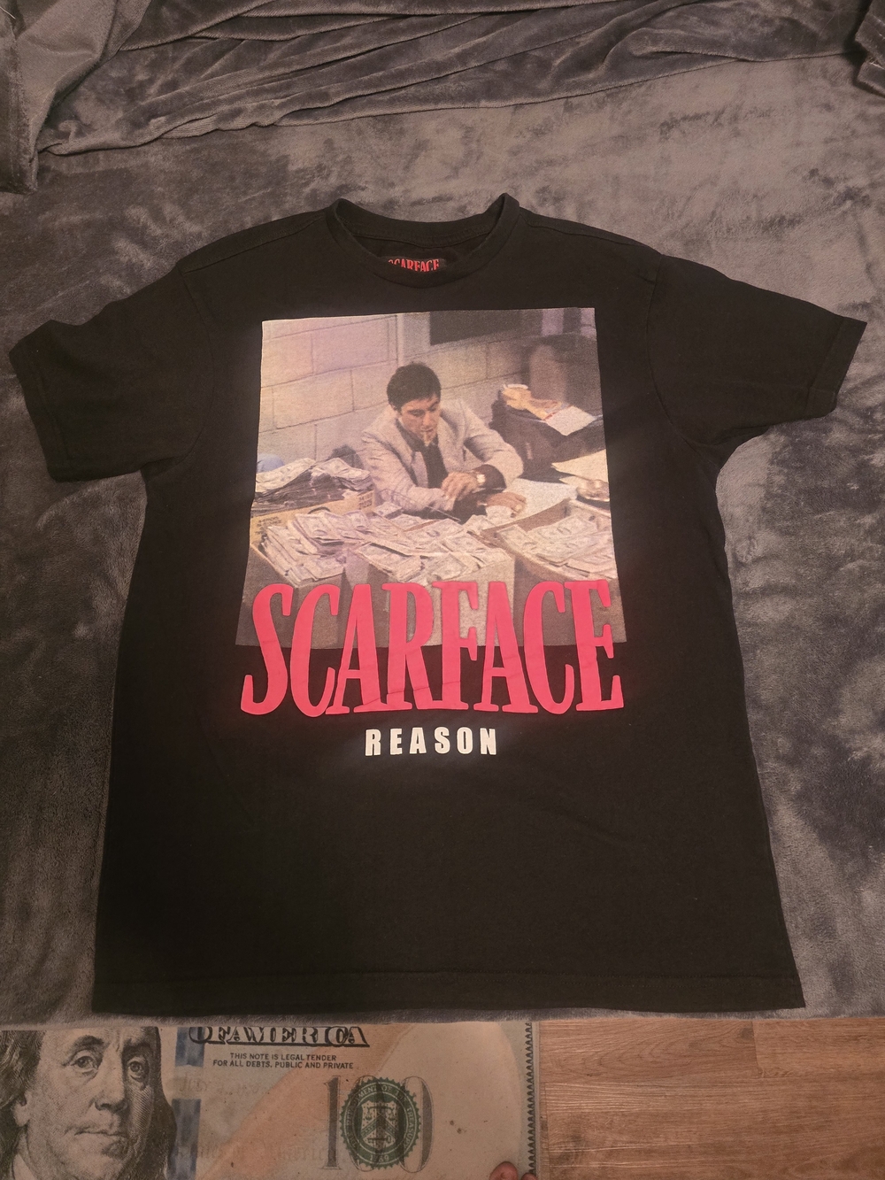 Reason x Scarface Black Graphic Tee